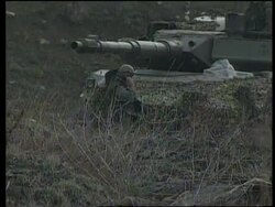 MACEDONIA: NATO TROOPS CONTINUE PROTESTING BORDER News Clip