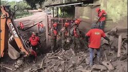 CLEAN : Rescue workers search for victims of Guatemala's Fuego volcano News Clip