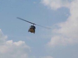 Rescue helicopter. Stock Footage