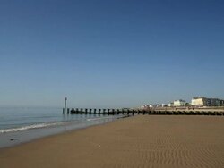 NORTH BEACH AND PROMENADE Stock Footage