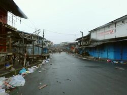 Liberia imposes Ebola quarantine and curfew in Monrovia Stock Footage