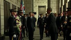President Obama visited the National Korean War Memorial in Seoul. He conducted a naturalization ceremony and laid a memorial wreath. (April 15) Instructional Video