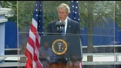 Former President George W. Bush read a leader President Abraham Lincoln wrote to a widow who lost five sons in the Civil War during commemorations for the 10th anniversary of 9/11 at Ground Zero in New York. News Clip