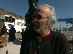 EVENT CAPSULE CLEAN - Herb Alpert And His Totem Sculpture 'Freedom' Honored In Malibu Stock Footage