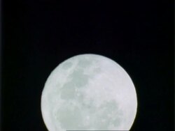 T/L full Moon rising, black background, CU, Panama. Stock Footage