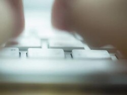 Typing Stock Footage