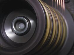 rollers copper wire Stock Footage