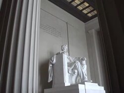 Abraham Lincoln in Washington DC Stock Footage