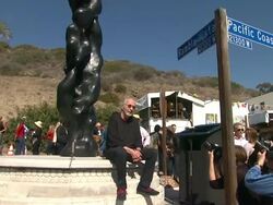 Herb Alpert at Herb Alpert And His Totem Sculpture 'Freedom' Honored In Malibu Stock Footage