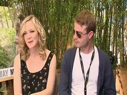 INTERVIEW: Louisa Krause and Brady Corbet on working with Elizabeth Olsen at the Martha Marcy May Marlene Interviews: 64th Cannes Film Festival at Cannes . (Footage by WireImage Video/GettyImages) Stock Footage