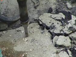 Man with Jackhammer Stock Footage