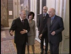 Ciampi &amp; Afghan king discuss return to Afghanistan News Clip