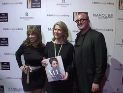 Robin Bronk, Kathleen Matthews & Toni Stoeckl at The Creative Coalition's Spotlight Awards Dinner Gala Stock Footage