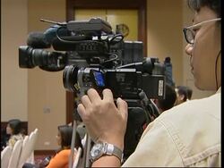 Ban comments after returning to Thailand following donor conference News Clip