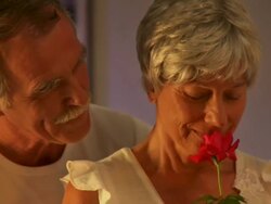 Romantic Senior Couple Stock Footage