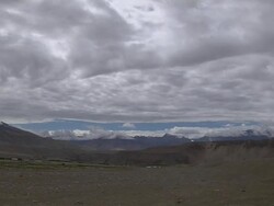 Time Lapse Dense Clouds Rolling Taklakot Tibet China Stock Footage