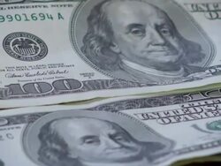 $100 BILL MONEY-4 SHOTS-1080HD Stock Footage