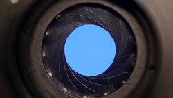 Aperture transitions Stock Footage