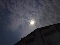 Moon halo Stock Footage