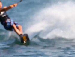 HD Wakeboarder on Lake Stock Footage