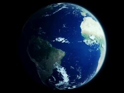 Realistic rotating earth with moving clouds - LOOP Stock Footage