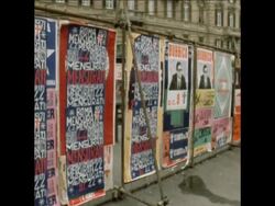 SYND 8 6 71 ELECTION POSTERS News Clip
