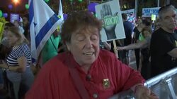 Israelis hold rally for peace with the Palestinains News Clip