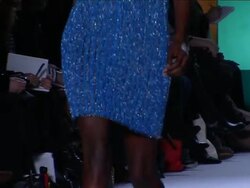 Williamson''s slinky eveningwear wows Fashion Week News Clip