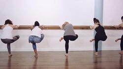 One-footed exercise Stock Footage