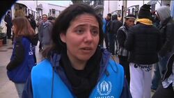 Tunisian immigrants land on island of Lampedusa; scenes from camp Instructional Video