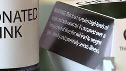 Mocked up 'plain packaging' fast food containers News Clip