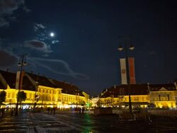 TIME LAPSE: Medieval City at Night Stock Footage