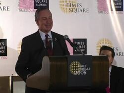 New York City New Years Eve 2006 Press Conference Stock Footage