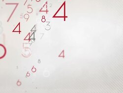 Colorful Numbers Background Loop - Pastel Red/Black HD Stock Footage