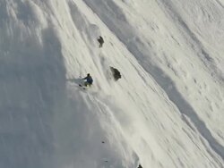 Alaskan Spine Skiing Stock Footage