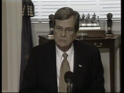WRAP Reaction from Republicans and Democrats to Bush's Iraq resolution News Clip