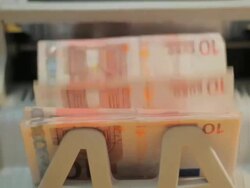 Money Counting Machine Stock Footage