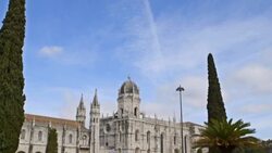 Lisbon Jeronimos Monastery Stock Footage