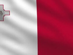 Maltese flag Stock Footage