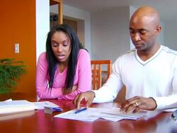 Taxes &amp; Home Finances AI Jib Down 1 Stock Footage