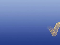 Bouncing ball leaving a trail as it moves Stock Footage