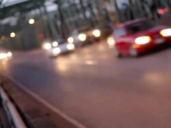 traffic on interstate bridge Stock Footage