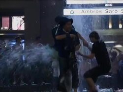 Inter fans cheer Champions League win, NATO troops watching Instructional Video