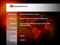 Diane Keaton in Charlie Chaplin suit News Clip