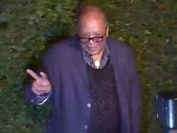 Quincy Jones at My Valentine World Premiere on 4/13/2012 in West Hollywood, CA. (Footage by WireImage Video/Getty Images Entertainment Video) Stock Footage