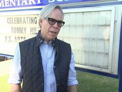 INTERVIEW - Tommy Hilfiger on the event at Tommy Hilfiger Visits Tommy Hilfiger/PS Arts Education Program Stock Footage