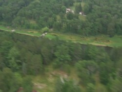 WS AERIAL View of Mississippi river / Lake Itasca, Minnesota, United States  Stock Footage