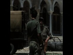 SYND 19 7 74 DAMAGE TO PRESIDENTIAL PALACE AND NEW FOREIGN MINISTER'S PRESS CONFERENCE News Clip