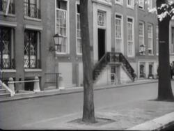 The German symbol of the Three of Life is incorporated in wooden products, housefronts and lamps Stock Footage