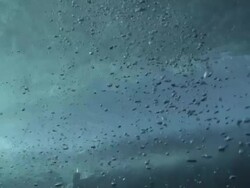 Wave at Teahupoo from underwater Stock Footage